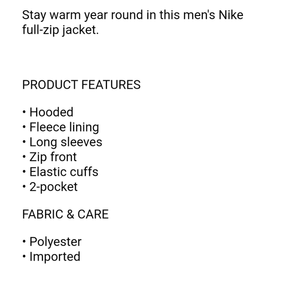 Last one.  Nike Jacket - Picture 2 of 7
